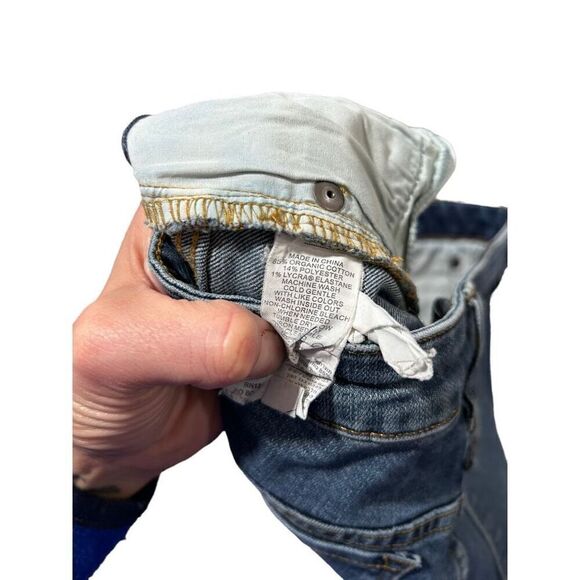 Prana Organic Cotton Button & Zip Fly Five Pocket Denim Jeans Blue Size 4/27 - Picture 7 of 11